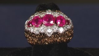 David Webb Burmese Ruby amp Diamond Ring  Web Appraisal  Santa Clara [upl. by Kinimod]