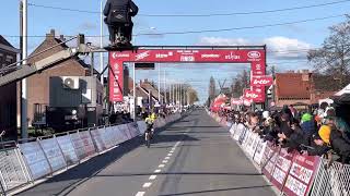 Jarno Widar wins Kuurne Brussel Kuurne u19 2023 [upl. by Frerichs493]