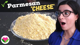 EASY Vegan Parmesan Cheese Recipe  No Blender [upl. by Einram]