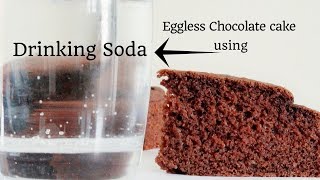 Eggless Cake using Drinking Soda  No Egg Chocolate Sponge Cake  No Egg Chocolate Sponge Cake [upl. by Lea411]