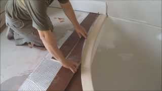 How to Make a Curved Hardwood Flooring Board for Stair Nosing with Table Saw Mryoucandoityourself [upl. by Scrope743]