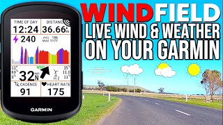 Live Wind and Weather on your Garmin  WindField 🌬️🌧️☀️ [upl. by Nylasej]