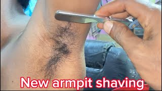 New armpit shaving tutorial video hairstyle haircutting hairsalon plz subscribe [upl. by Armillia426]