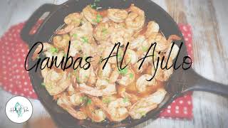 Gambas Al Ajillo Shrimp in Chili Oil Recipe hollykross food [upl. by Phox]