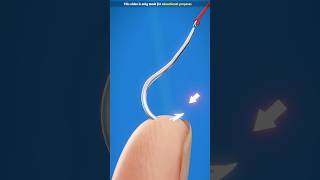 How to remove a fish hook 🙂 shorts ytshorts [upl. by Norvall203]