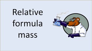 Calculating Relative Formula Mass Mr [upl. by Lester]