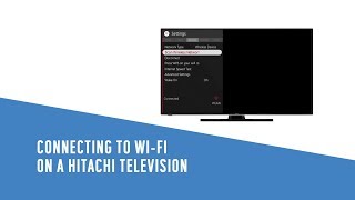 Connecting to WiFi on a Hitachi TV [upl. by Heng]