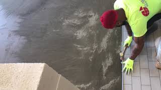 Installing an Expansion Joint in a Tile Floor [upl. by Aserehs588]