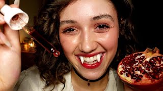 ASMR Vampire Spa 🌒🦇 Facial Treatment Fang Care Nails Hair Trim Layered Sounds [upl. by Nicks]