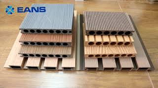 PE WPC fluted panel decking making machine [upl. by Bollay]