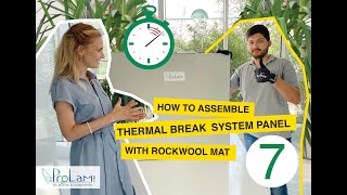 A friendly point of view of innovative technology  HOW TO BUILD ROCK WOOL THERMAL BREAK PANELn°7 [upl. by Gratianna]