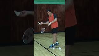 Backhand Serve  Badminton Tips from Coach Andy Chong shorts [upl. by Kahle17]