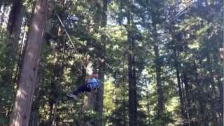 Joanna in the Piñata at Alliance Redwoods Conference Grounds near Occidental [upl. by Nivert]