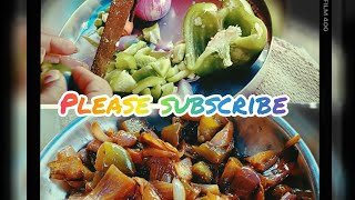 Piaj aur capsicum 🫑 ki sabjisubscribe love support dailyvlog [upl. by Rickard]