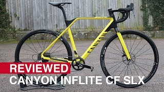 Canyon Inflite CF SLX cyclocross bike Reviewed [upl. by Arikihs]