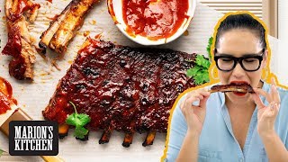 4ingredient Spicy Pork Ribs KoreanStyle  Marions Kitchen [upl. by Aicxela225]