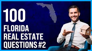 Florida Real Estate Exam 2 2023 100 Questions with Explained Answers [upl. by Biel]