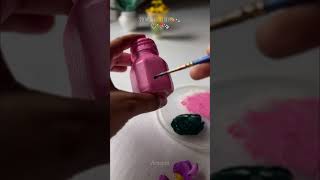 Diy cute mini bottle art ⋆｡♡𓍢ִ໋🌷֒miniature diy shortsvideo creative [upl. by Mchenry]