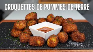 CROQUETTES DE POMMES DE TERRE au PARMESAN  FACILE et RAPIDE [upl. by Philbrook]