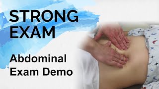 Abdominal Exam Demo Strong Exam [upl. by Langer]