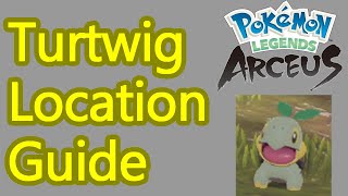 Pokemon Legends Arceus Turtwig locations guide best farming spot [upl. by Richey]