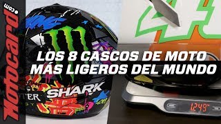 ¡Los 8 CASCOS DE MOTO MÁS LIGEROS del mercado 🤯 [upl. by Enomor]