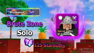 How To Solo BruteZone 125 StarDust 6 Star Only  All Star Tower Defense [upl. by Nnuahs]