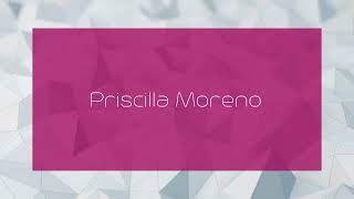 Priscilla Moreno  appearance [upl. by Eidnew203]