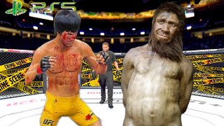 UFC4 Bruce Lee vs Neanderthal EA Sports UFC 4 [upl. by Wieche]