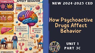 🎯How Psychoactive Drugs Affect Behavior  AP Psychology Unit 1 Part 3c🎯 [upl. by Yvel]