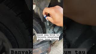 menyalakan motor tanpa bensin motorcycle viralvideo [upl. by Xerxes]