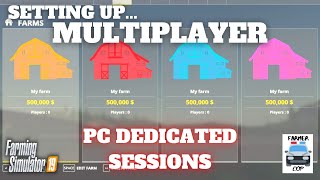 How To Setup Multiplayer on PC  Farming Simulator 19  Dedicated Sessions [upl. by Maud831]