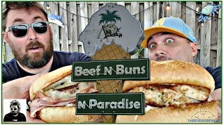 BEEF N BUNS N PARADISE® CRAB CAKE REVIEW  W ADAM THE WOO [upl. by Philippa357]