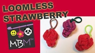 Rainbow Loom Fruit Off the Loom  Strawberry Charm [upl. by Noby538]