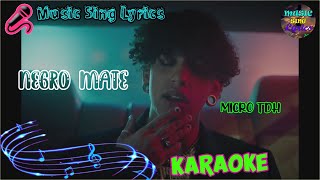 NEGRO MATE  MICRO TDH Karaoke Oficial  LETRA  INSTRUMENTAL 🎵 [upl. by Iinden]