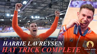 Harrie Lavreysen Wins Mens Keirin Gold  The Best Dutch Olympian of All Time [upl. by Nomyar]