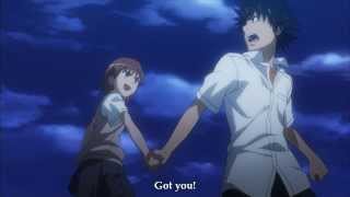 Railgun  Misaka fights Touma English Subs [upl. by Jecho93]