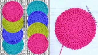 MUST TRY these wondeful crochet Table coaster crochetABC [upl. by Anidal]