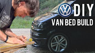 DIY VAN BED BUILD  VW TRANSPORTER T51 [upl. by Elmina]