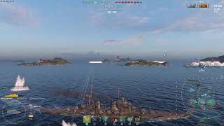 World of Warships  AlexanderNevsky on fire [upl. by Adnwahsar33]