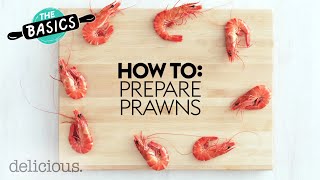 How To Prepare Cooked And Raw Prawns  delicious Australia [upl. by Gnouhk]