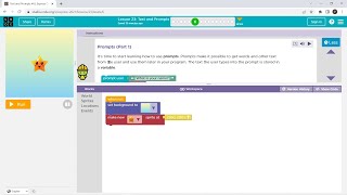 L236 Codeorg  Express2021  Lesson 23 Texts and Prompts  level 6 [upl. by Laehcimaj]