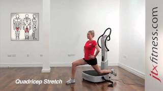 Vibration Plate Exercises Quadricep Stretch [upl. by Llibyc226]