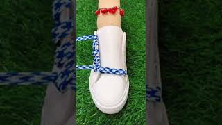 Lace pattern tying method  181 shoes shoelacetiestyle fashion [upl. by Naasah]