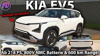 KIA EV5  Ab 218 PS amp 82 kWh NMC Günstiger als Kia EV6 [upl. by Kcirtemed]