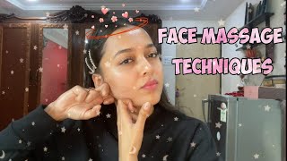 Face Massage Techniques  Tejasswi Prakash [upl. by Eniliuqcaj]