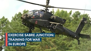 British and US Army Apaches tested in ultrarealistic warfighting exercise [upl. by Eeliab]