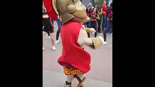 Tommy Trojan mascot dancing at Pac12 Basketball Tournament Pep Rally [upl. by Sumner]