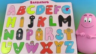 Apprendre lalphabet français avec Barbapapa Jouet dencastrement Learn French ABCs [upl. by Nimaj428]