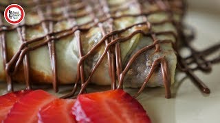 Nutella Crepes Recipe by Food Fusion Kids [upl. by Bohs210]